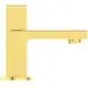 Standventil in Brushed Gold-Ausführung von Ideal Standard, mit quadratischem Kopf und seitlichem Auslauf. Robust und funktional für moderne Badezimmer.
